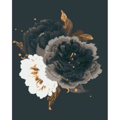 Картина за номерами Riviera Blanca Чорний бархат 40x50 см