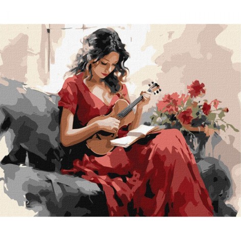 Набір для розпису номерів. "Мелодійна грація" 40х50см