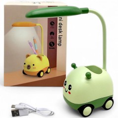 Настільна лампа з точилкою для олівців (максимальна висота - 27 см) зелена