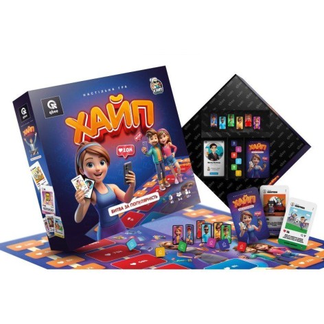 Настільна гра qbee "Хайп. Битва за популярність" (QB701-007)