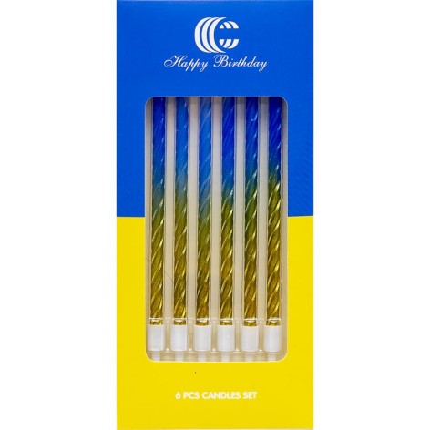 Набір свічок для торта 6шт 