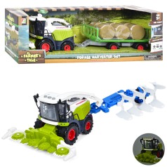 Іграшковий комбайн з причепом 40 см звук світло рухомі деталі