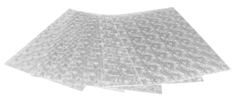 Цветная ЭВА пена (Фоамиран) А4, HL-EVA-012, 21х29,7 см, 1,80 мм 5 листов, серебряный