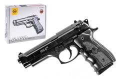 Пистолет пластиковый, страйкбольный Galaxy Beretta 92 на шариках, в кор. 