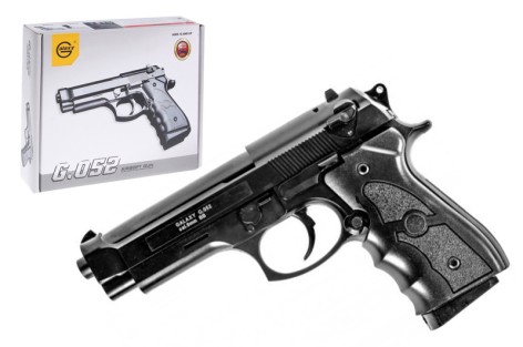 Пістолет пластиковий, страйкбольний Galaxy Beretta 92 на кульках, в кор. 