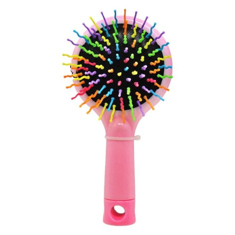 Гребінець із дзеркальцем, рожевий