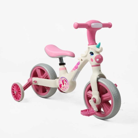 Велосипед-трансформер Best Trikeколеса 10’’, музыка и подсветка, съемные педали, съемные вспомогательные боковые колеса, в кор. /1/