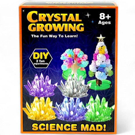 Набор для выращивания кристаллов (перчатки, стакан, сосуд, кристаллический порошок)