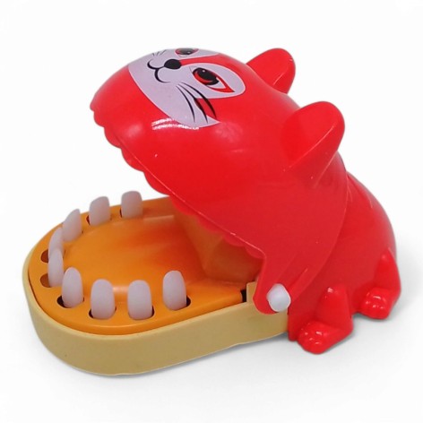 Іграшка-кусачка Зубастик “Котик”, кораловий