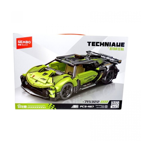 Конструктор "Машинка", 467 элемента, масштаб 1:18, в коробке