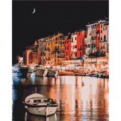 Картина по номерам: Огни ночной Италии