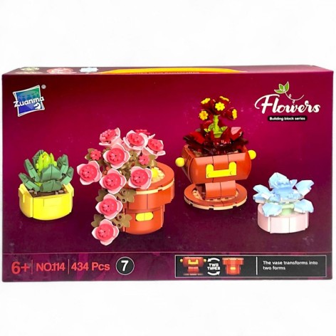 Конструктор “Сукуленти”, 434 деталі, в коробці