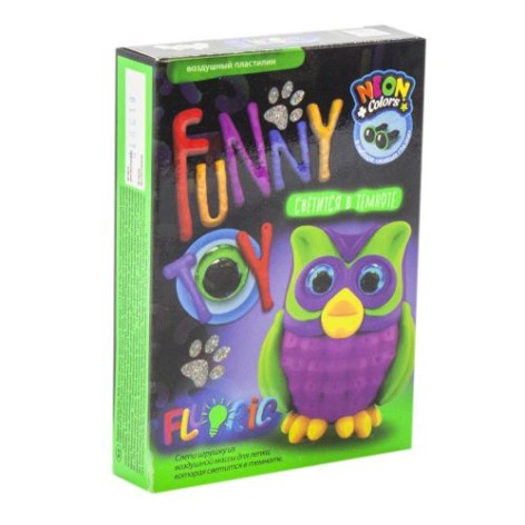 Набор для творчества "Air Clay Fluoric: Сова Кларис" (рус)