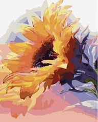 Набір для розпису по номерах Акварельний соняшник Strateg розміром 30х40 см (SS-6533)