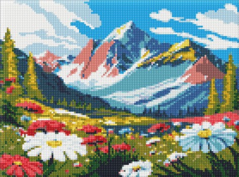 Набір з алмазною мозаїкою Контрасти природи Ideyka 30х40 см AMO8136