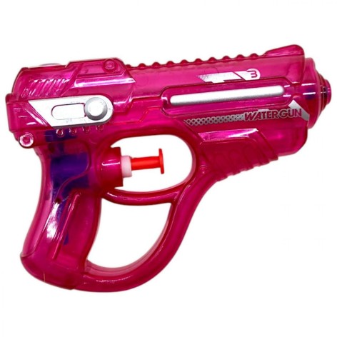 Водный пистолет мини, длина – 13 см (малиновый)