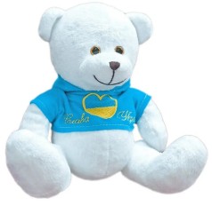 Мягкая игрушка Медвежонок Патриот сердце-флаг 19см, ТМ Золушка