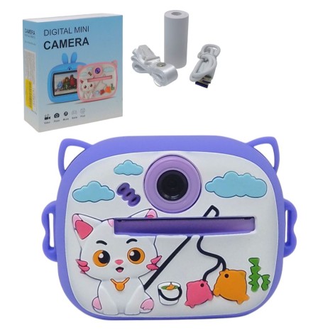 Фотоапарат-термопринтер "Котик" (фіолетовий)