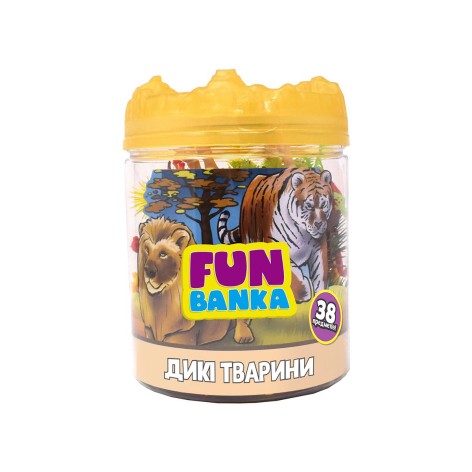 Ігровий набір "Fun Banka. Дикі тварини", 38 предметі