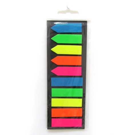 Пластикові стикери 5цв. неон, 2 види 