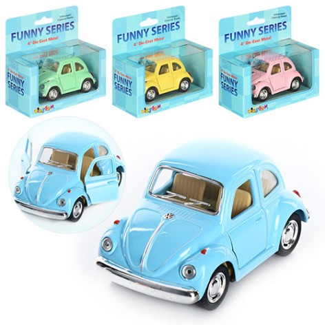 Машинка металл, инерц-я, 9,5 см, отв.двери, резин.кол,4цв, в кор-ке, 12,5-11,5-6см 