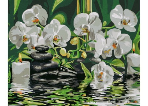 Картина за номерами: Човни у морі 40*50 BS296