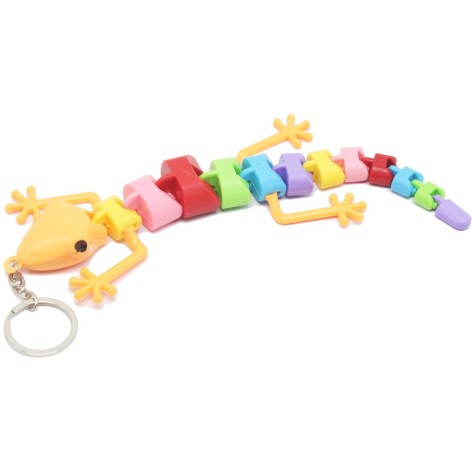 Антистресс брелок "Ящерица", оранжевый