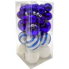 Ялинкові прикраси MIC 30 штук кульки у слюді