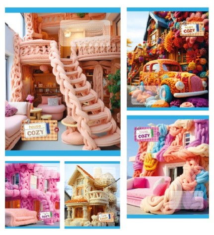 Зошит 24 арк.клітинка Тверда ТА51308 COZY, 20/320 ціна за 20 шт.