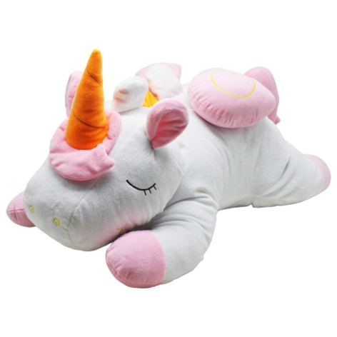 Мягкая игрушка Единорог белый + розовый