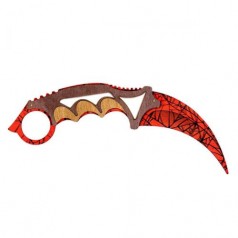 Нож сувенирный деревянный Керамбит из CS GO (Crimson web)