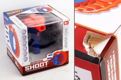 УЦІНКА 30% Пістолет акум, 19см, м'які кулі присоски 30шт, мішень, USBзарядне, кор-ці, 21,5-21,5-20,5см 