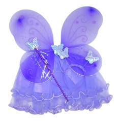 Набір феї (крила, спідниця, обруч, паличка) бузковий