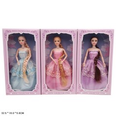 Кукла типа Барби 3 вида, в коробке 32,5*16*5 см
