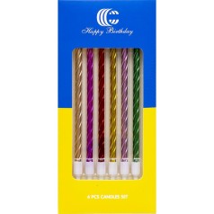 Набір свічок для торта 6шт 