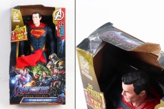 УЦЕНКА 20% Супергерой 29см, зв, св, 4 види (СМ, BM, СП, AV), бат (таб), кор, 17,5-30-6см /18/