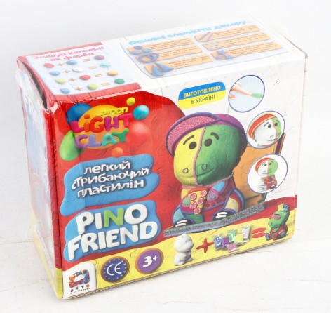 УЦЕНКА 30% Набір легкого стрибаючого пластиліну TM Moon light clay Pino Friend Роккі /9/
