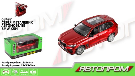 Машина мет. Авто 1:32 BMW X5M, світ.