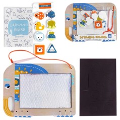 Доска для рисования деревянная C 54573 магнитная, в пленке.