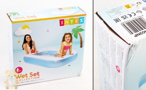 УЦЕНКА 10% Бассейн размером 166х100х28см, объем 90л, вес 1,8 кг, от 2-х лет 