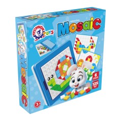 Мозаїка ТехноК 125 різнокольорових фішок, 6 малюнків-схем 2215