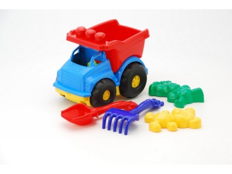 Машинка игрушечная Тотошка самосвал №2 (лопатка + грабли + 2паски) ДС