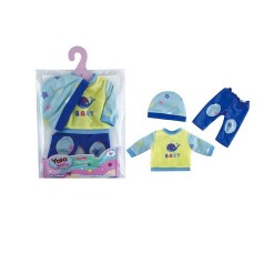 Одяг для кукол шапочка, кофточка, штанці, в п/є 