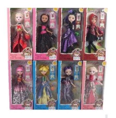 Кукла 8 видов, героиня, расческа, сумочка, в кор. 