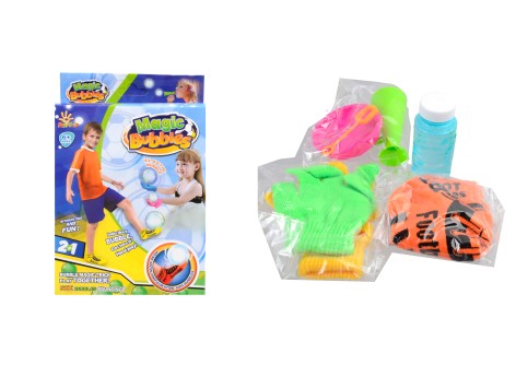 Набор для игры с мыльными пузырями (футбол + перчатки 2в1) 25,5*17*5,5 см