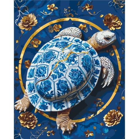 Картина по номерам с красками металлик 