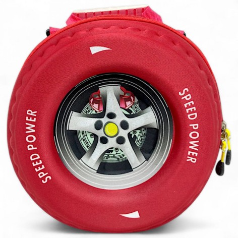 Рюкзак дитячий "Колесо" (26 см), червоний