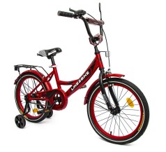 Велосипед дитячий 2-х коліс.18'' 211801(1 шт)Like2bike Sky, бордовий, рама сталь, зі дзвінком, руч.гальмо, складання 75%