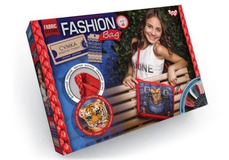 Вишивка гладдю "Fashion Bag: Тигреня"