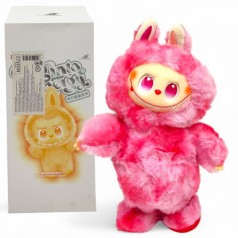 Интерактивная игрушка ЛАБУБУ / Labubu (МАЛИНОВЫЙ)